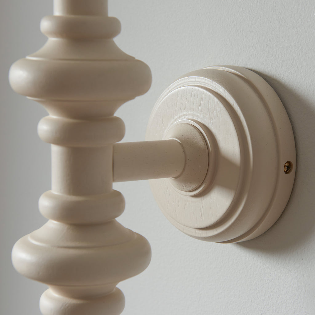 114436 Carnaby & Zigzag 20cm Wall Light White Grey