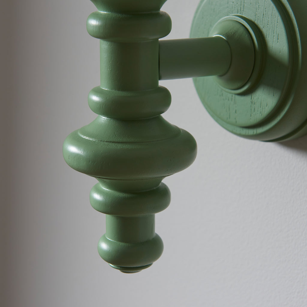 114462 Carnaby & Zigzag 20cm Wall Light Green