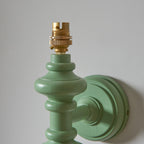 114464 Carnaby & Ikat 20cm Wall Light Green Grey