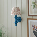 114487 Carnaby & Ikat 20cm Wall Light Blue