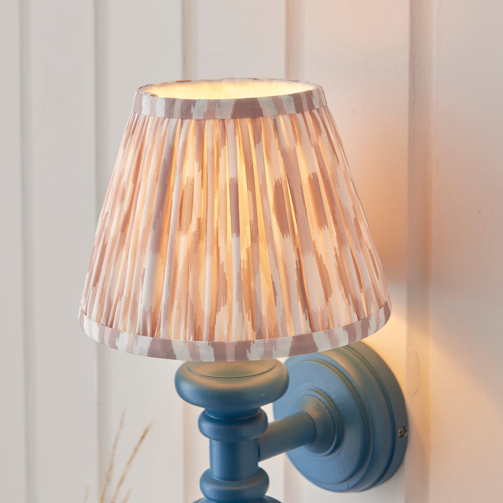 114487 Carnaby & Ikat 20cm Wall Light Blue