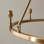 114509 Chester & Zigzag 16cm 6 Light Pendant Brass Grey