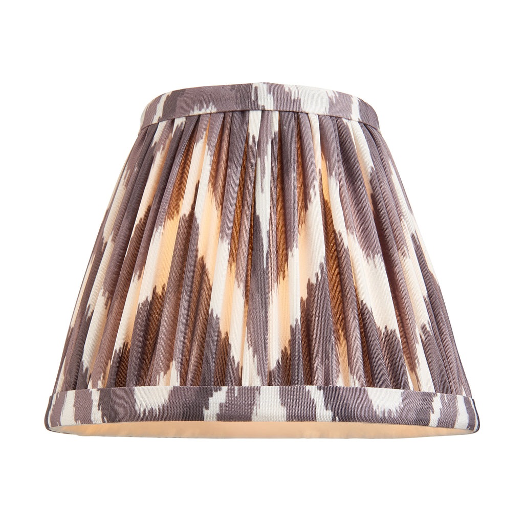114509 Chester & Zigzag 16cm 6 Light Pendant Brass Grey