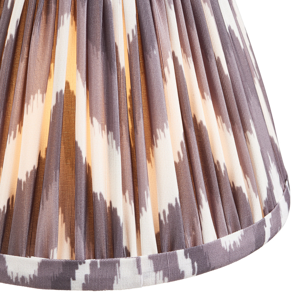 114509 Chester & Zigzag 16cm 6 Light Pendant Brass Grey