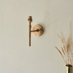 114602 Chester & Zigzag 16cm Wall Light Brass Grey