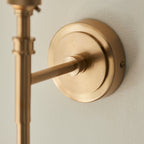 114602 Chester & Zigzag 16cm Wall Light Brass Grey