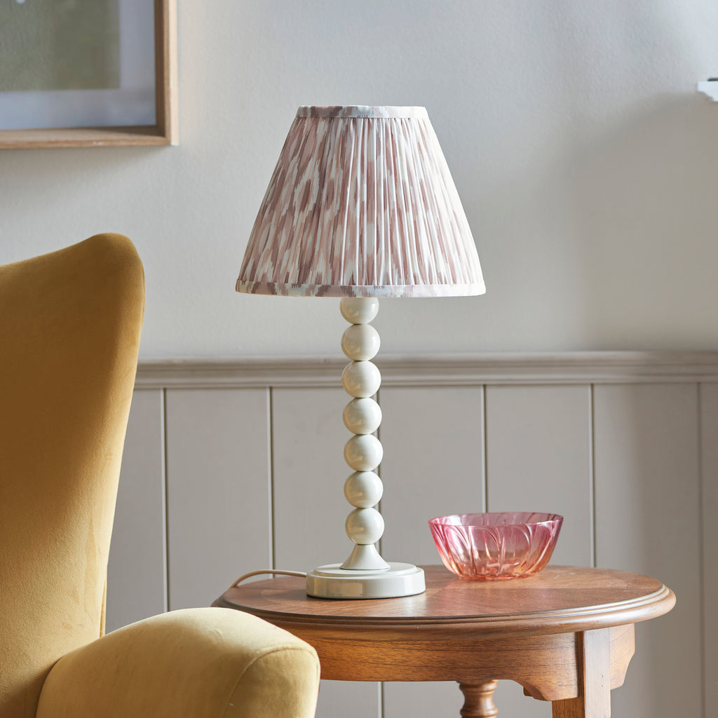 114694 Higgledy & Ikat 25cm Table Lamp White
