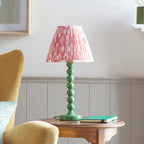 114700 Higgledy & Ikat 25cm Table Lamp Green Pink
