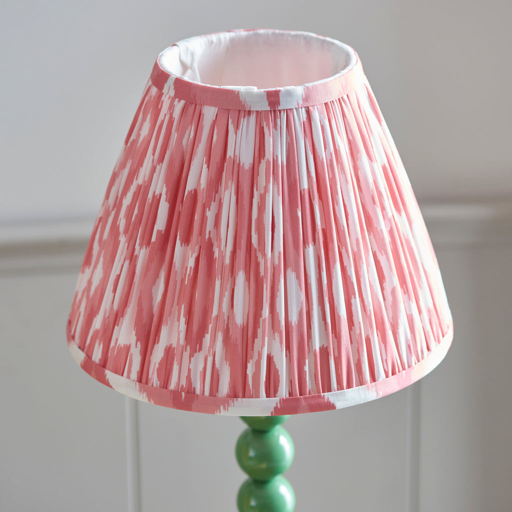114700 Higgledy & Ikat 25cm Table Lamp Green Pink