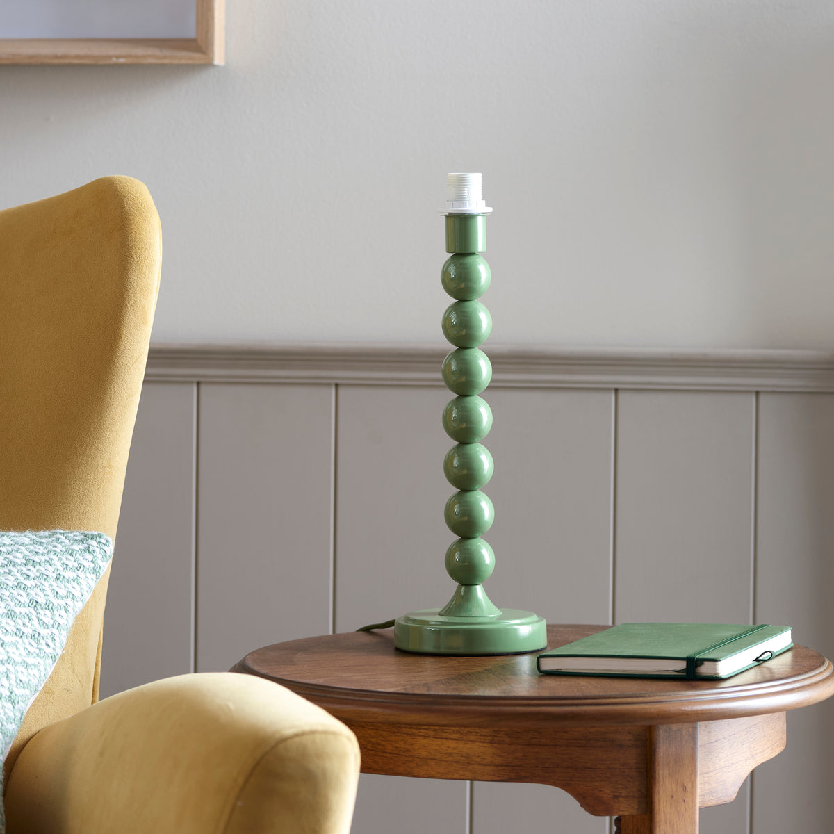 114700 Higgledy & Ikat 25cm Table Lamp Green Pink