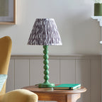 114705 Higgledy & Ikat 25cm Table Lamp Green Grey
