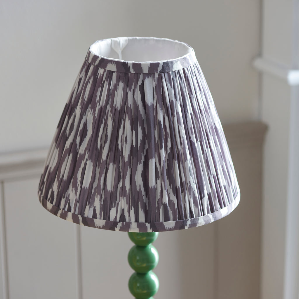 114705 Higgledy & Ikat 25cm Table Lamp Green Grey