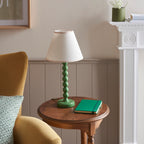 114709 Higgledy & Ivy 25cm Table Lamp Green White