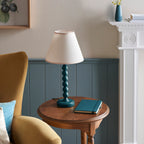114724 Higgledy & Ivy 25cm Table Lamp Blue White