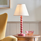 114740 Higgledy & Ivy 25cm Table Lamp Pink White