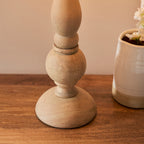114748 Hidcote & Leaf 30cm Table Lamp Wood Green