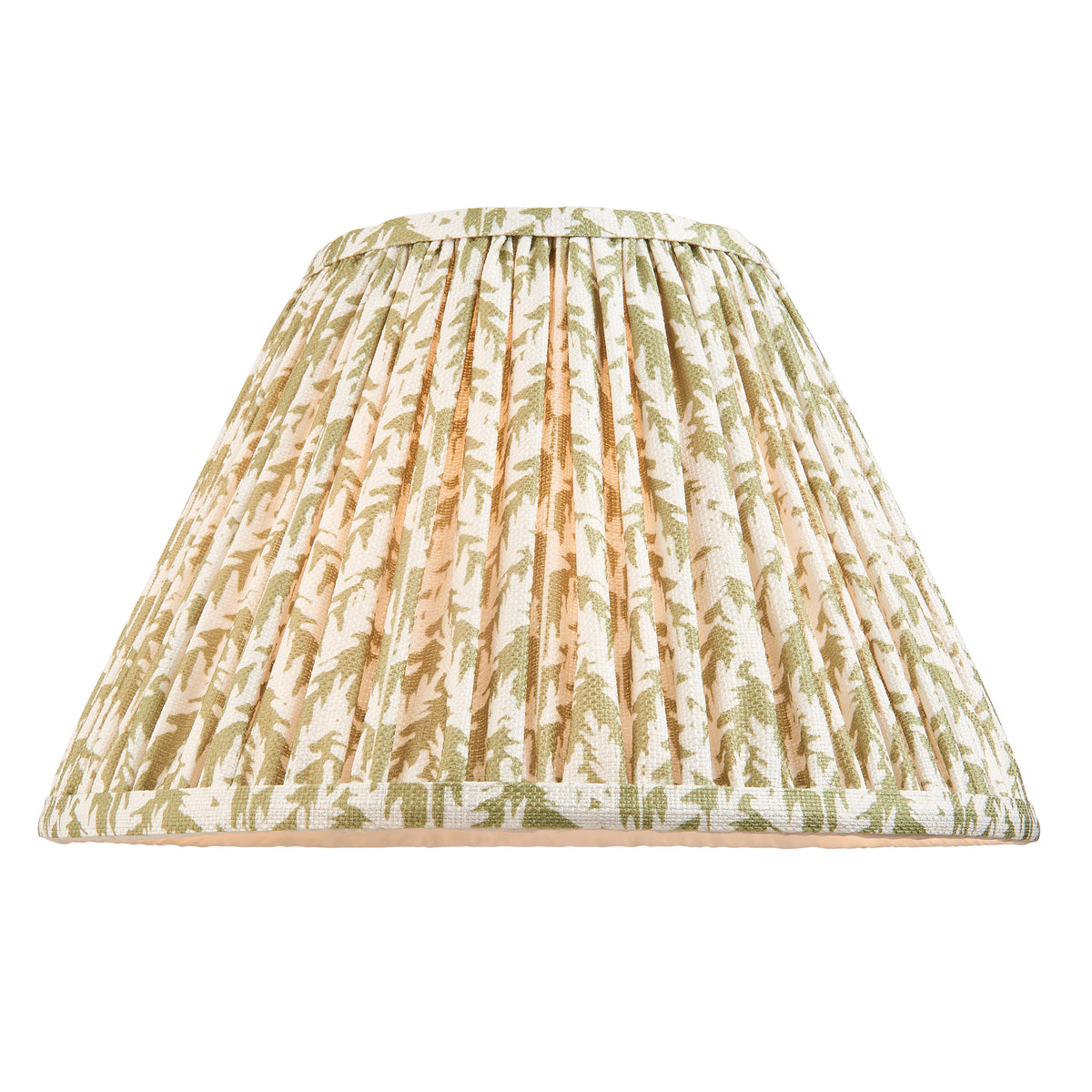 114748 Hidcote & Leaf 30cm Table Lamp Wood Green