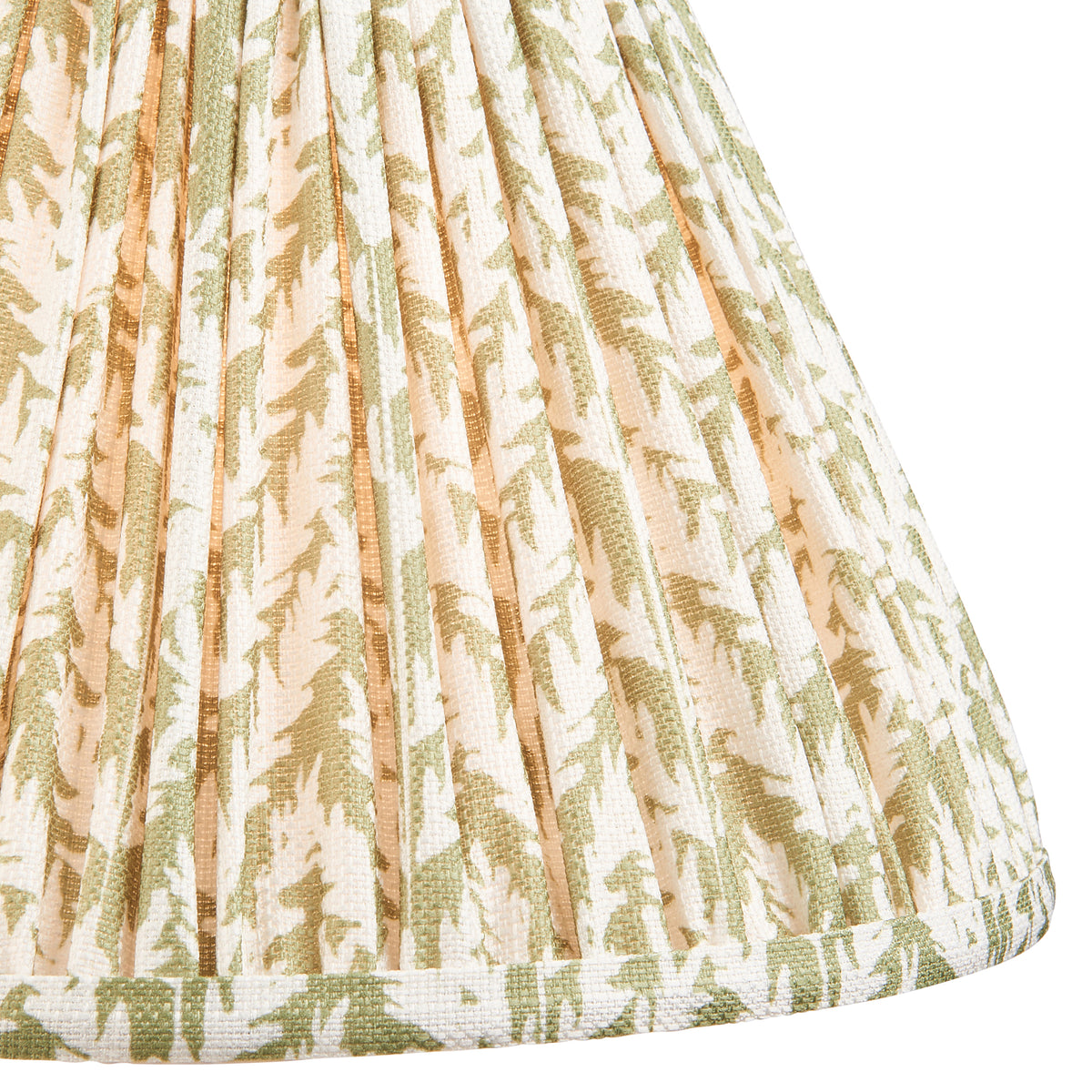114748 Hidcote & Leaf 30cm Table Lamp Wood Green