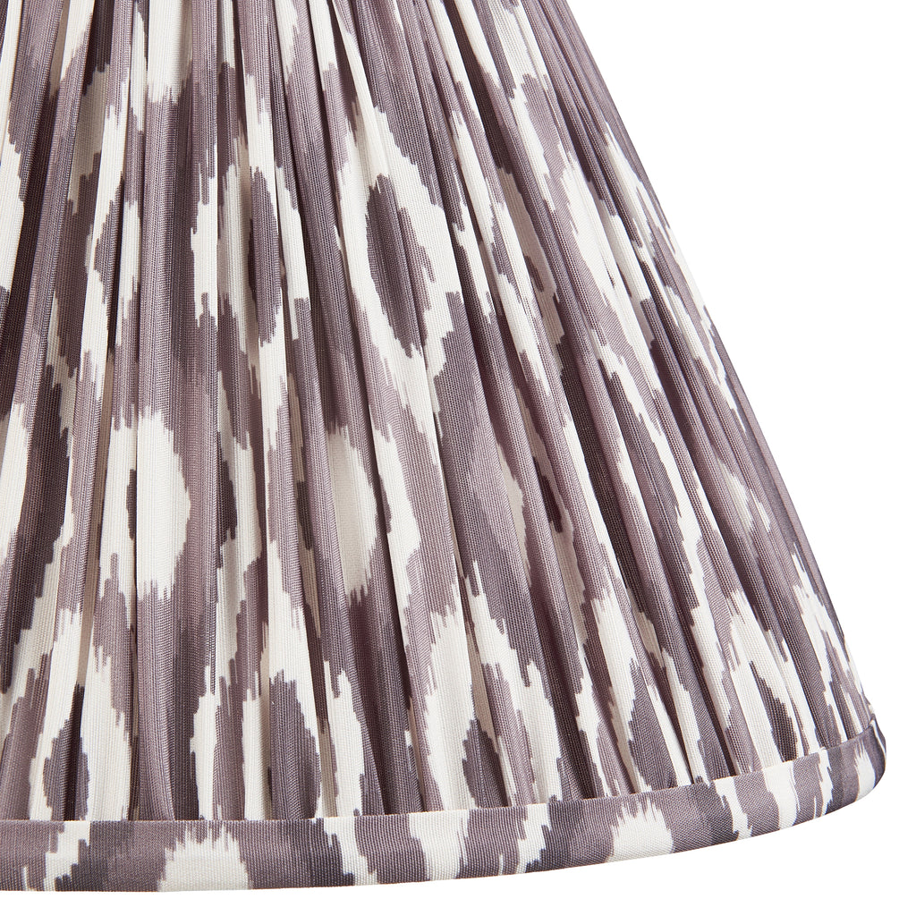 114960 Myrtle & Ikat 30cm Table Lamp White Grey