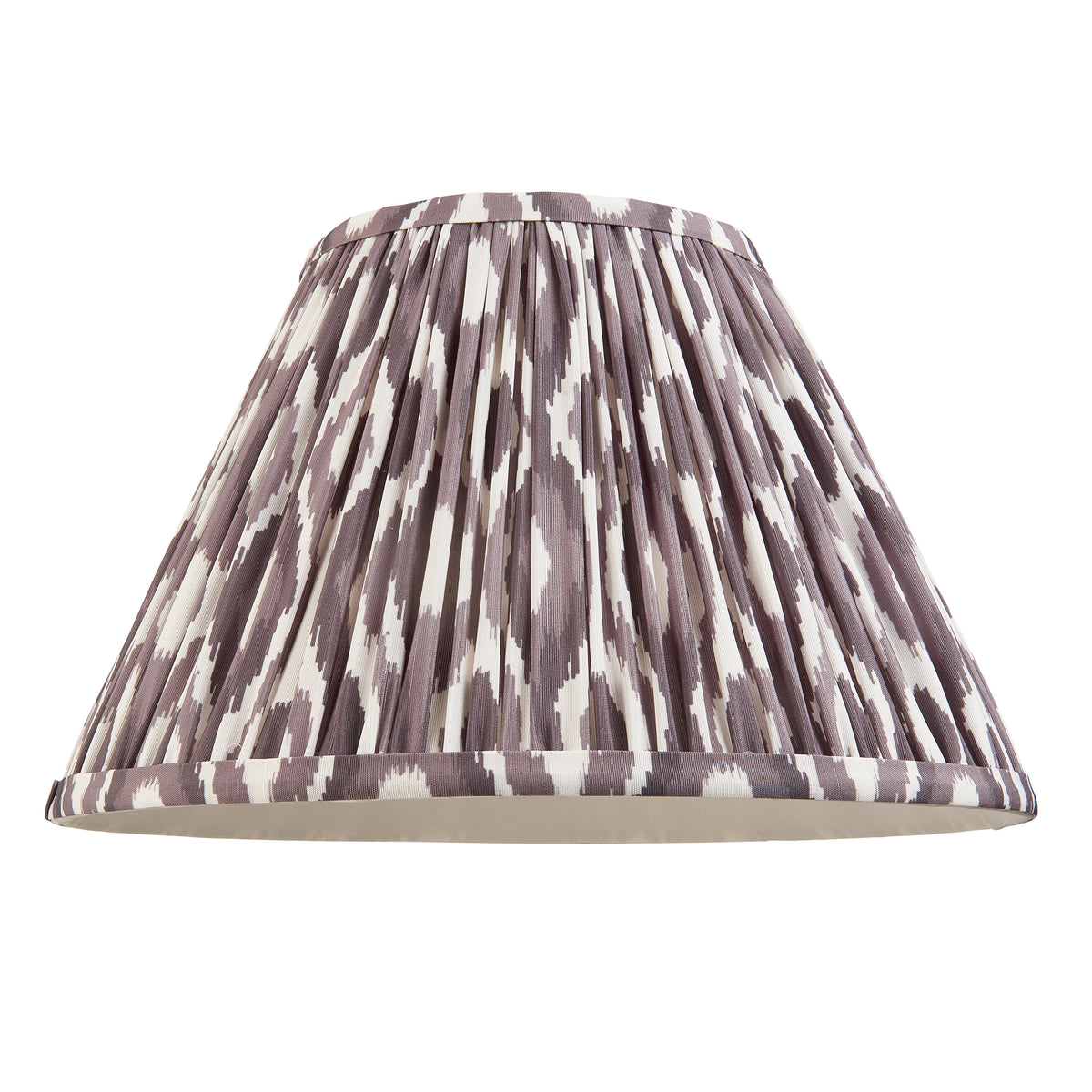 114960 Myrtle & Ikat 30cm Table Lamp White Grey