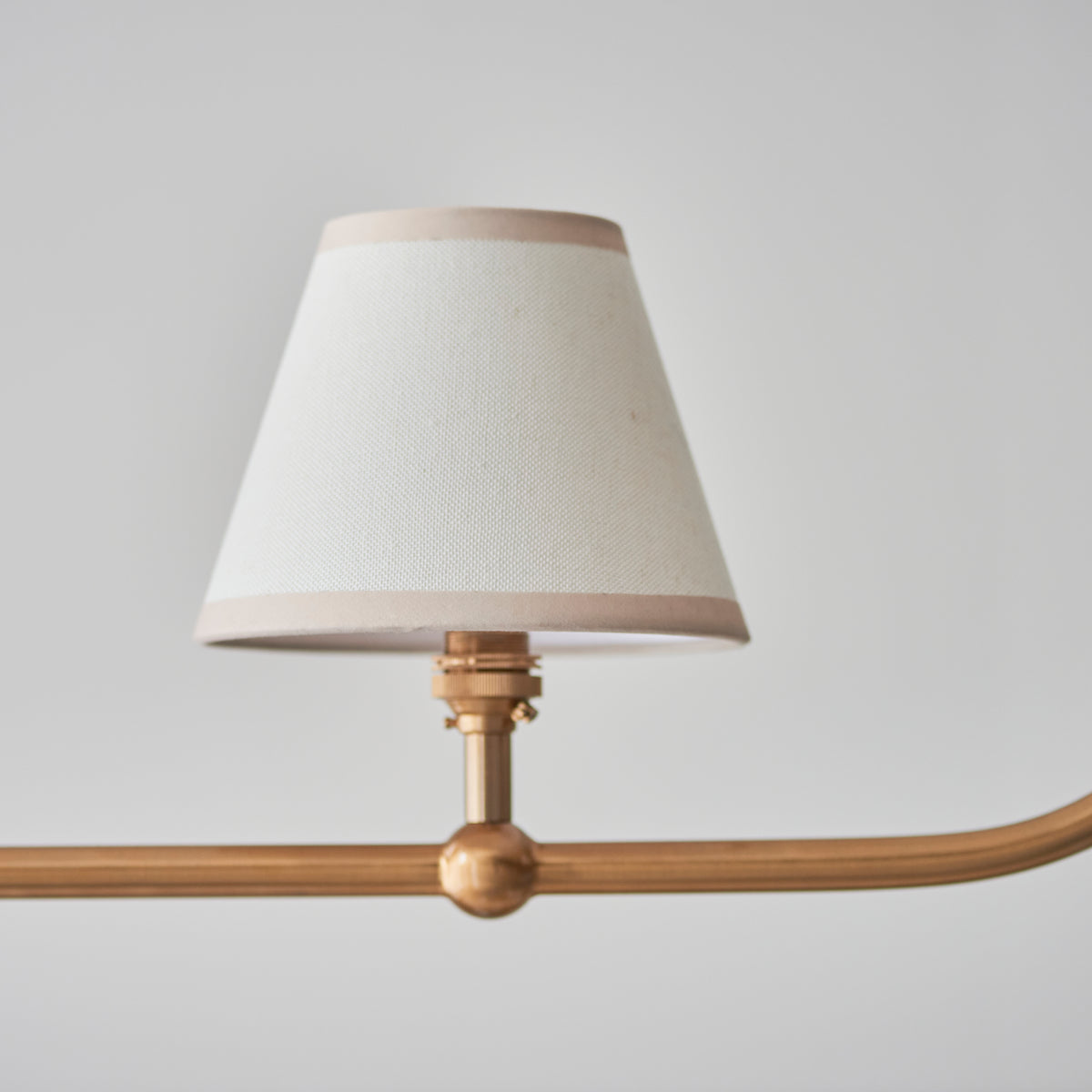 115002 Santiago & Ivy 16cm 4 Light Pendant Brass White
