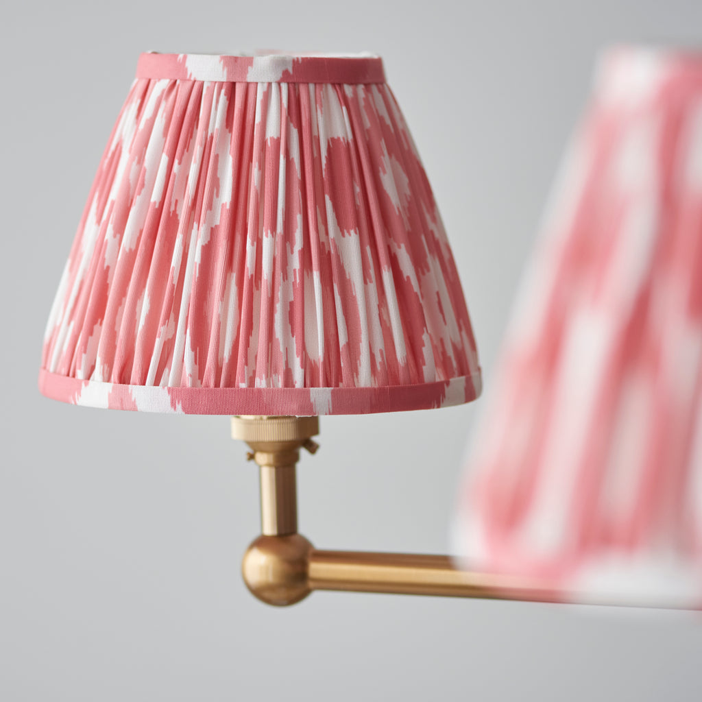 115008 Santiago & Ikat 16cm 5 Light Pendant Brass Pink