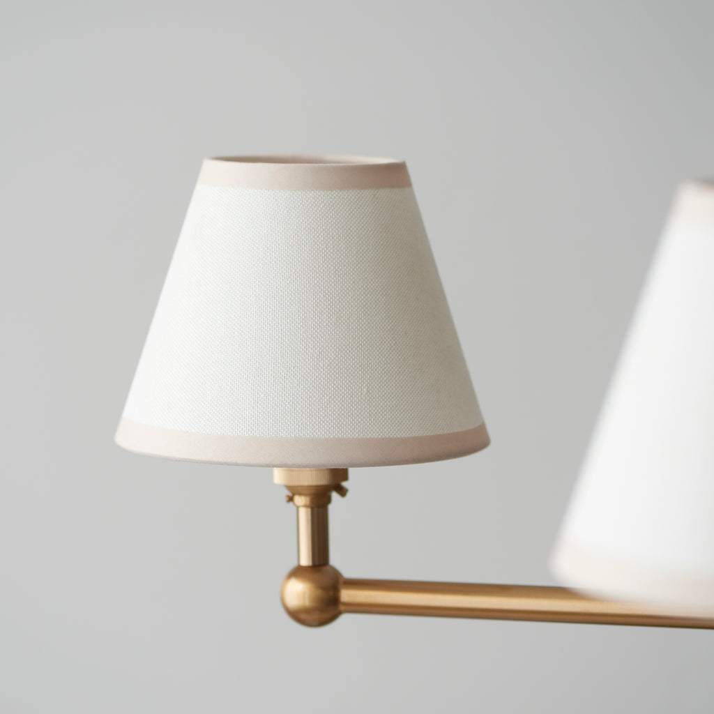 115021 Santiago & Ivy 16cm 5 Light Pendant Brass White