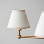 115021 Santiago & Ivy 16cm 5 Light Pendant Brass White