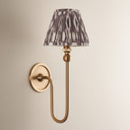 115036 Santiago & Ikat 16cm Wall Light Brass Grey