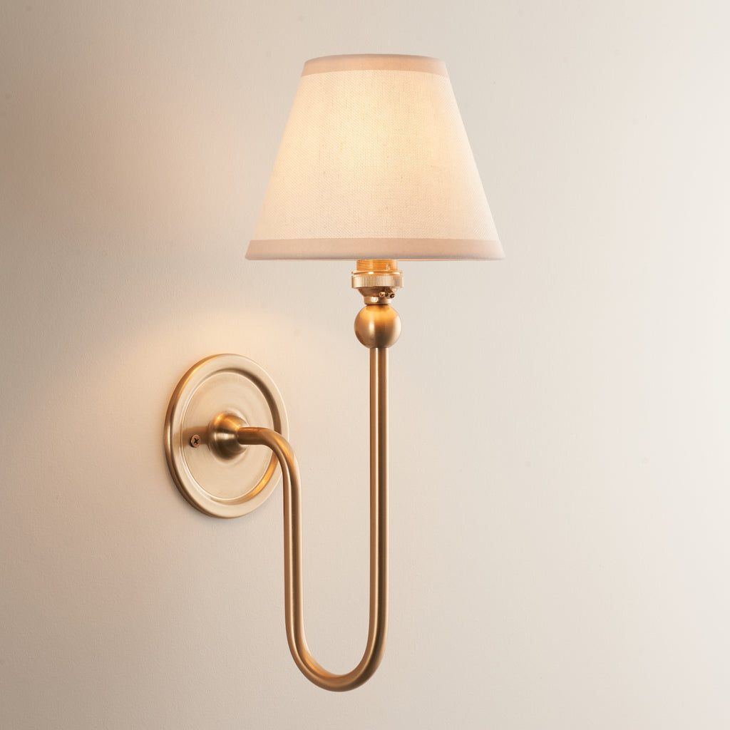 115040 Santiago & Ivy 16cm Wall Light Brass White
