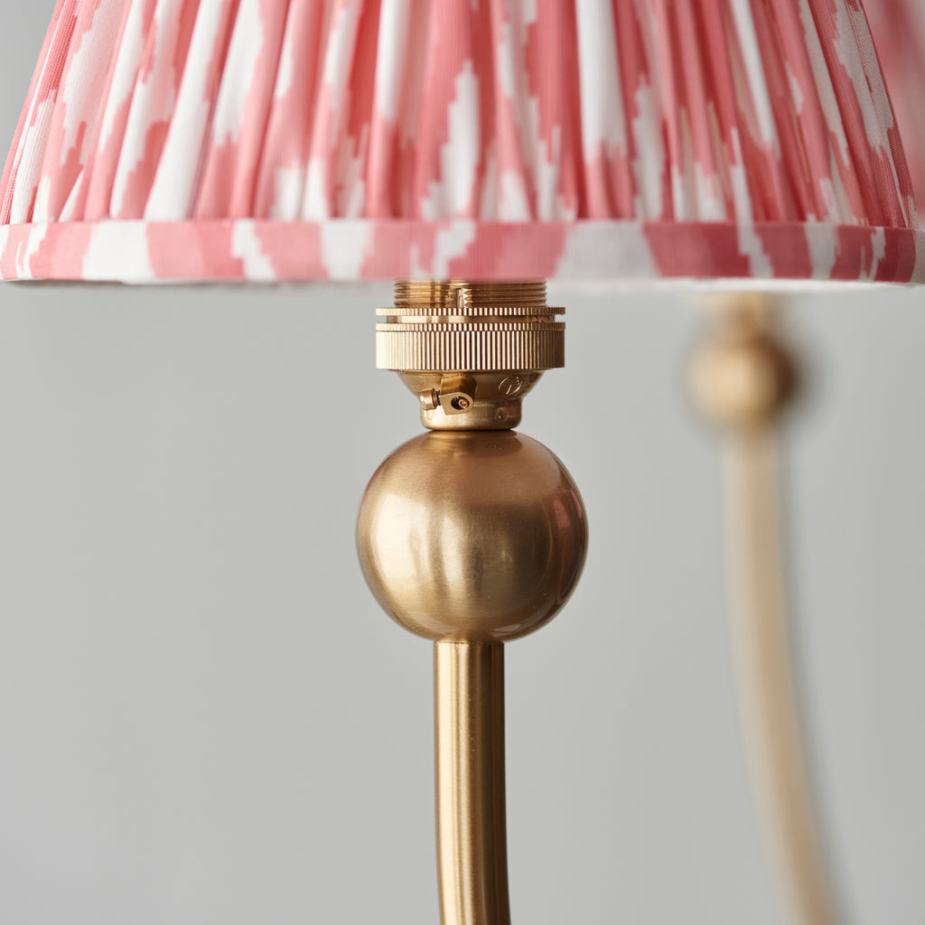 115047 Santiago & Ikat 16cm 5 Light Pendant Brass Pink