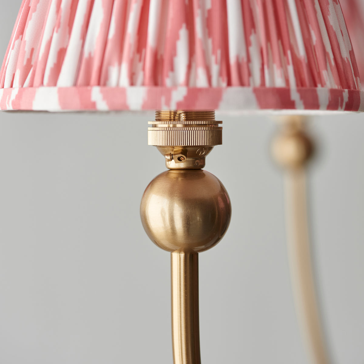 115047 Santiago & Ikat 16cm 5 Light Pendant Brass Pink