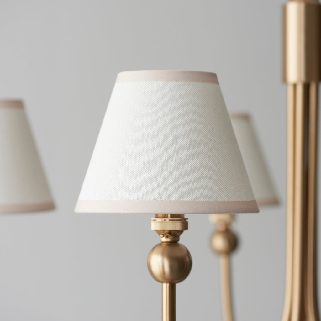 115060 Santiago & Ivy 16cm 5 Light Pendant Brass White