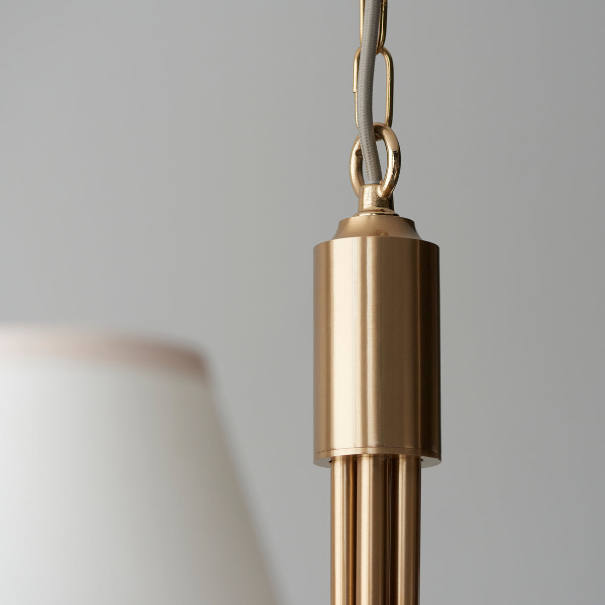 115060 Santiago & Ivy 16cm 5 Light Pendant Brass White