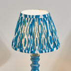 115092 Bibury & Ikat 20cm Table Lamp Blue Blue