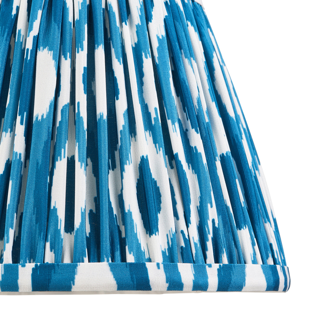 115092 Bibury & Ikat 20cm Table Lamp Blue Blue