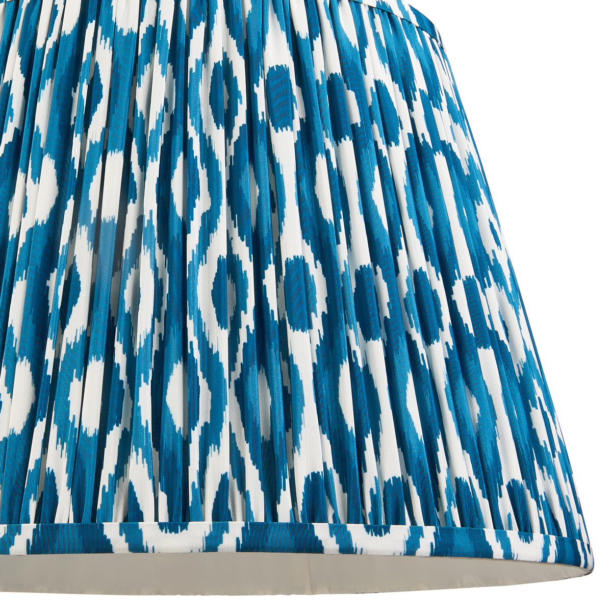 115244 Eltham & Ikat 40cm Pendant Brass Blue