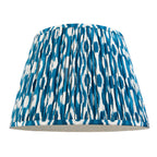 115244 Eltham & Ikat 40cm Pendant Brass Blue