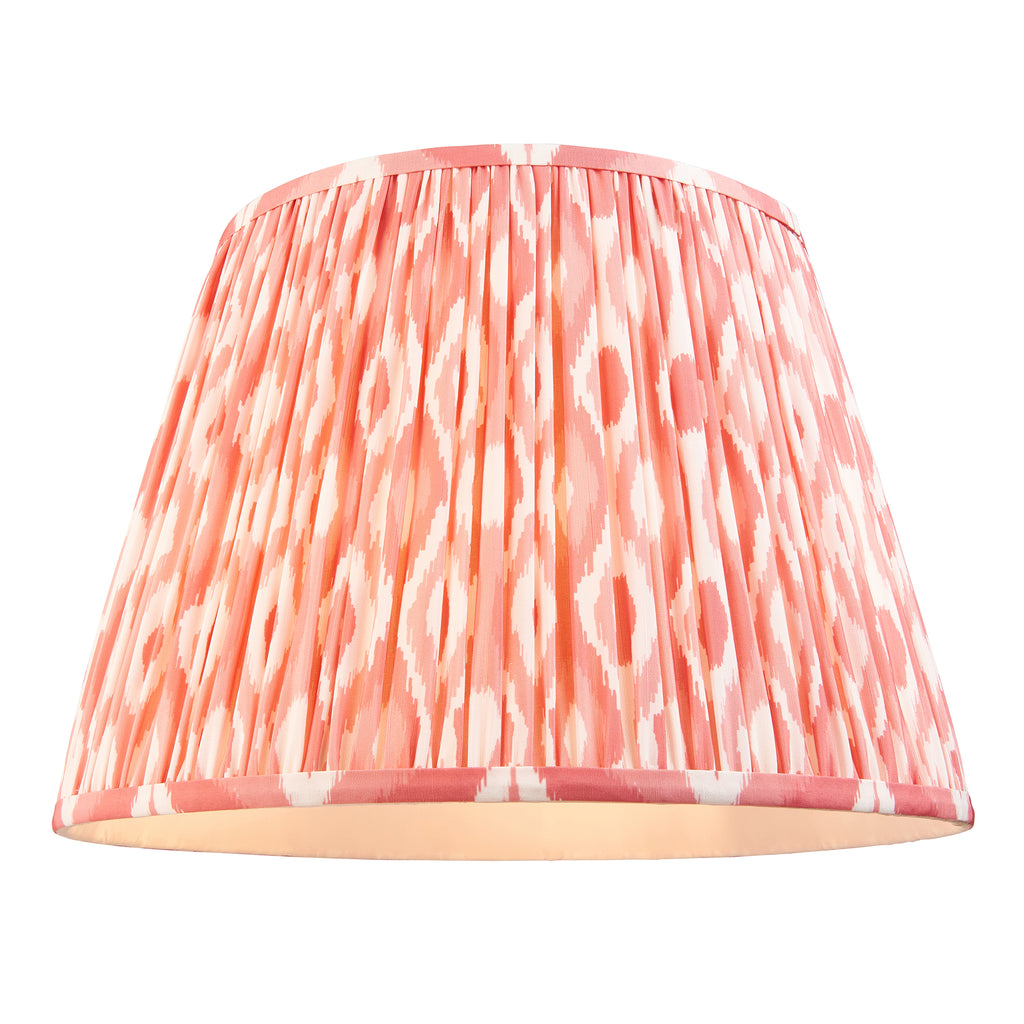 115248 Eltham & Ikat 40cm Pendant Brass Pink