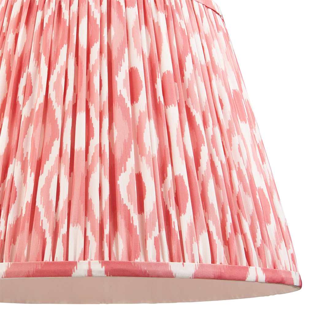 115260 Eltham & Ikat 40cm Pendant Brass Pink
