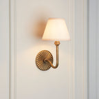 115297 Dahlia Swan & Ivy 16cm Wall Light Brass White