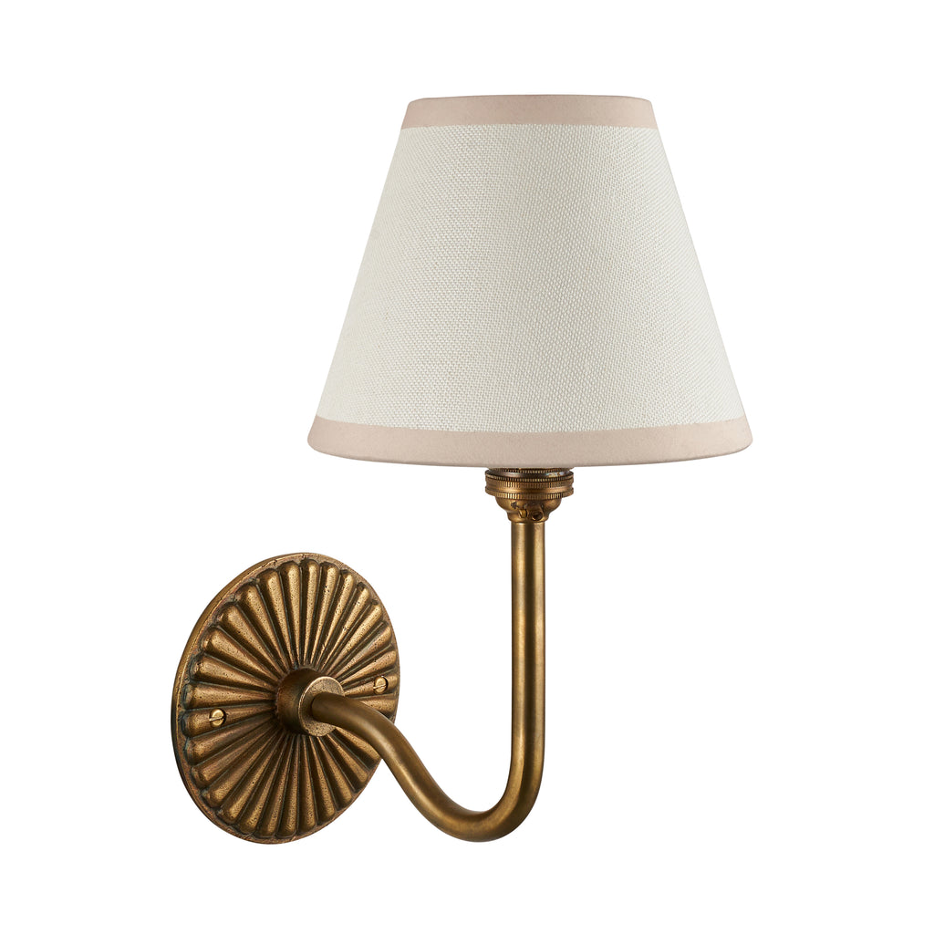 115297 Dahlia Swan & Ivy 16cm Wall Light Brass White