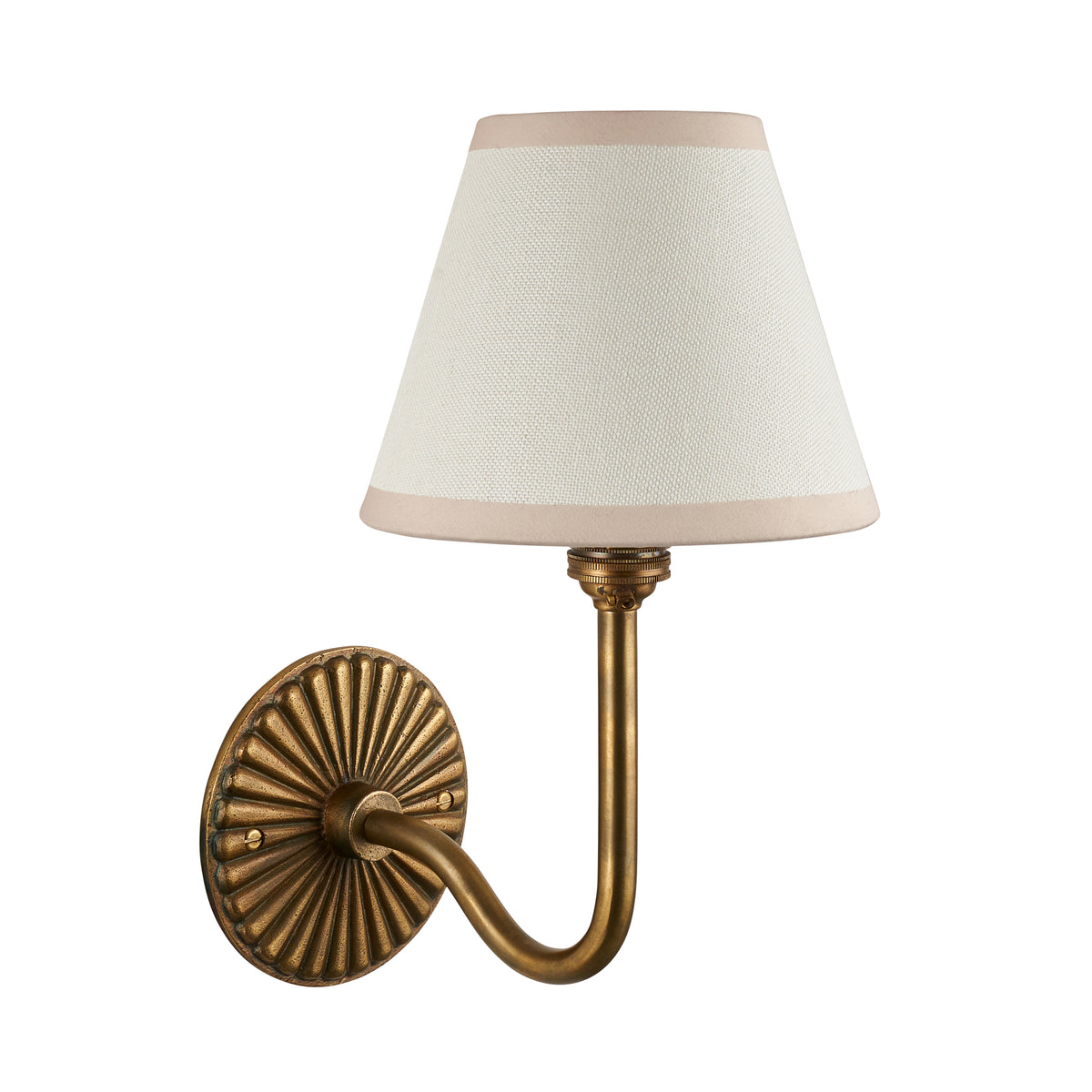 115297 Dahlia Swan & Ivy 16cm Wall Light Brass White