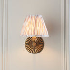 115314 Dahlia Curve & Ikat 16cm Wall Light Brass