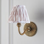 115314 Dahlia Curve & Ikat 16cm Wall Light Brass