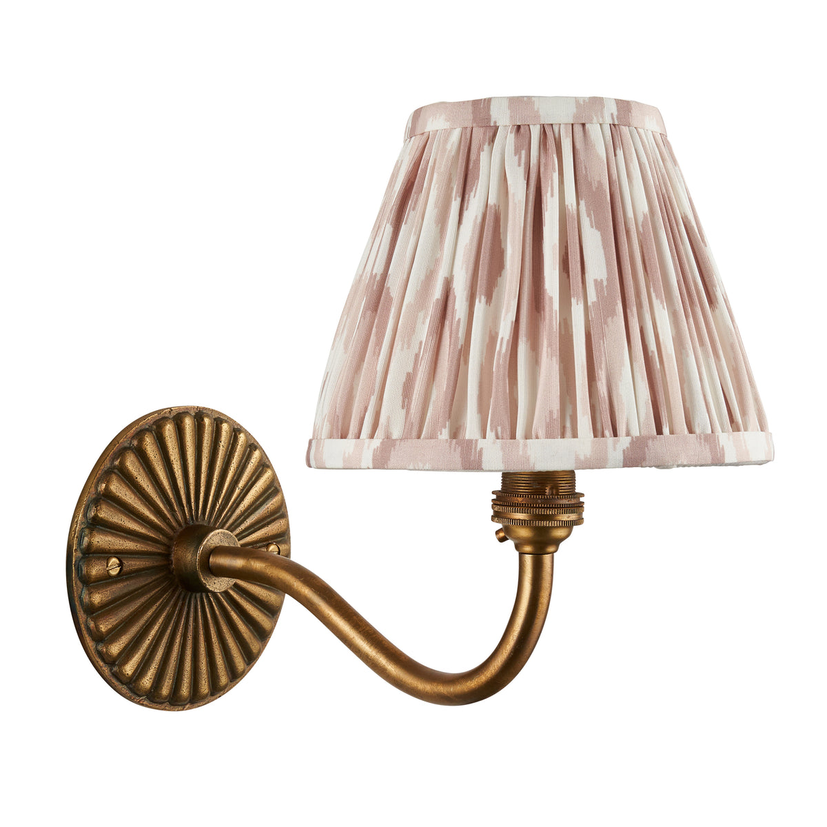 115314 Dahlia Curve & Ikat 16cm Wall Light Brass