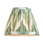 115400 Diamond Curve & Zigzag 16cm Wall Light Brass Green