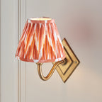 115401 Diamond Curve & Zigzag 16cm Wall Light Brass Orange