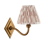 115406 Diamond Curve & Ikat 16cm Wall Light Brass
