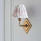 115422 Diamond Angle & Ikat 16cm Wall Light Brass